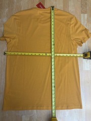 GUESS Men’s Triangle Logo Crew Neck T-Shirt Golden Sun