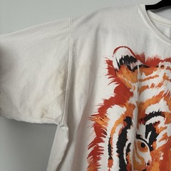 Rare Wrangler Tiger T Shirt Size M Fit Xl