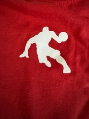 Vintage AND1 Basketball Graphic T-Shirt Red Size XL 18/20