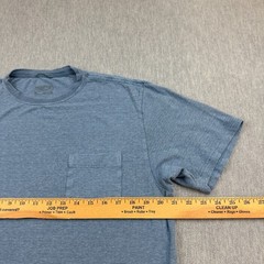 Patagonia Shirt Medium Blue Pocket Tee Striped Short Sleeve Casual Cotton 52600