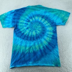 Vintage The Beatles Yellow Submarine T Shirt Men Large Liquid Blue Tie Dye
