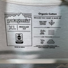 Patagonia Mens XL Regular Fit Organic Cotton T-Shirt White