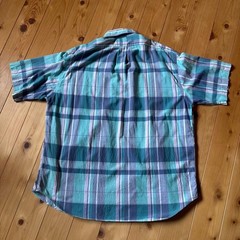 Ralph Lauren BLAKE 2XL Cotton Check Shirt Short Sleeve For 14Y+ Japan