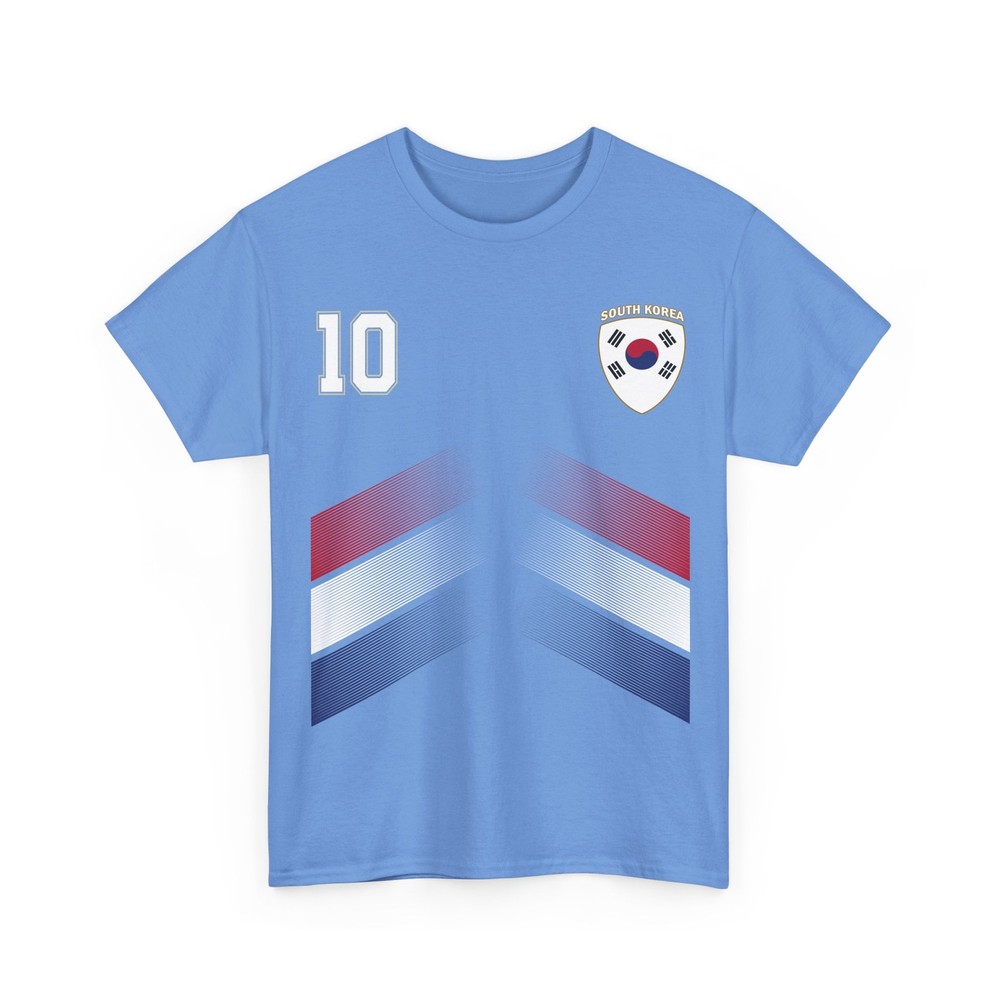 South Korea Tee, South Korean Flag South Korea Number 10 Soccer Jersey Shirt
