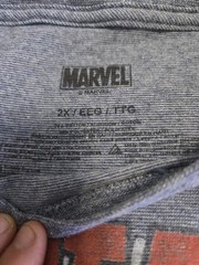 Captain America Men’s T-Shirt Marvel, Blue, Vintage Distressed, Size 2XL #279
