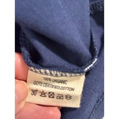 New Simpelhed Organic Soft T-Shirt Mens Large Blue GOTS Certified Cotton Shirt