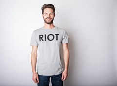 Riot T shirt Funny Shirts for Men Political Novelty Sarcastic Adult Tees Humor