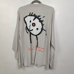 Miracle Seltzer Mens T-Shirt XL Beige Graphic Long Sleeve Holy Spirit Streetwear
