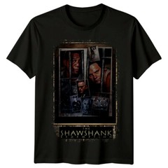 The Shawshank Redemption (1994) Movie Poster Inspired T-Shirt Retro Tee Unisex