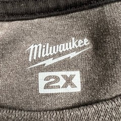 Milwaukee T-Shirt Men’s 2XL Gray Short Sleeve Pocket Workwear Crewneck Cotton