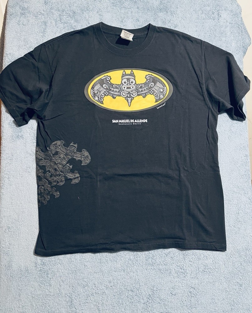 Authentic Batman Mexico San Miguel de Allende Tee Mens Size XL Black Cool Style