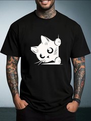 Men’s Printed Pattern Fashion T-shirt Print Design Options for Casual Daily Wear