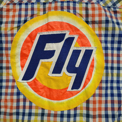 BORN FLY Shirt Men XL Plaid Short Sleeve Button Up Tide Detergent Parody Y2K