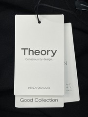 Theory Mens Soris Tee Black Size L Light Bilen Crewneck Short Sleeve