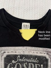 Junk Gypsy Shirt XXL 25” X 30” Pistol Annie’s Interstate Gospel Distressed