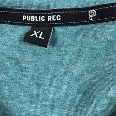 Public Rec Vibrant Blue Performance S/S Henley Shirt Size Men’s XL