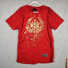 Vintage Switch Remarkable Shirt Mens 2XL Red Gold Foil Laurel Graphic Star Crown