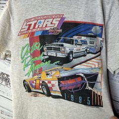 Vintage 90s Short Track Auto Racing Stars Million Dollar Series T-Shirt Small