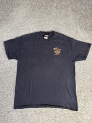 Vintage Harley-Davidson Shirt Mens L Black Steel City Graphic Crew Neck