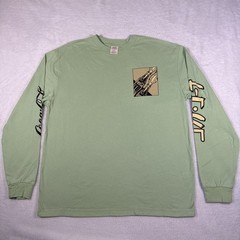 Coca Cola PacSun Medium Green Long Sleeve Vintage Graphic Logo Tee Skate Retro