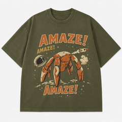 Retro Alien Space Shirt Funny Sci-Fi Book Lover Graphic Tee