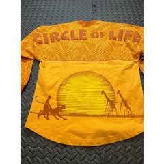 Spirit Jersey The Lion King Shirt Unisex XS Orange Circle of Life Graphic Tee