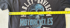 Harley Davidson DUBAI UAE Black Skull Motorcycle Tee Mens XXL