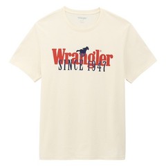 Wrangler Men’s Logo Graphic Egret White T-Shirt 112375735