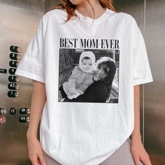 Custom Photo Mom Shirt Personalized Picture Tee Gift for Mom