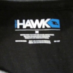 Hawk Men’s Black and Gray Pullover Henley Shirt Medium