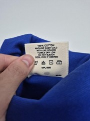 VTG J.J. Cochran Shirt Mens XL Blue Turtleneck Long Sleeve 100% Cotton Made USA
