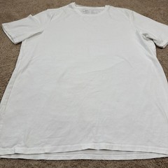 Pact Organic Shirt Mens L White Organic Cotton Sustainable Minimalist Basic Tee