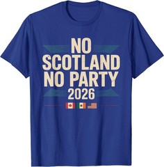No Scotland No Party 2026 Retro Vintage T-Shirt