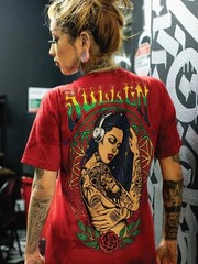 Sullen Men’s One Love Short Sleeve Premium T-shirt Chili Pepper Dark Red Crystal