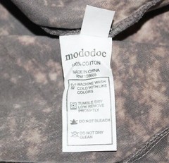 (2) New MODODOC Dyed T-Shirt Lot Gray Blue Men’s SMALL S Crewneck Cotton $130