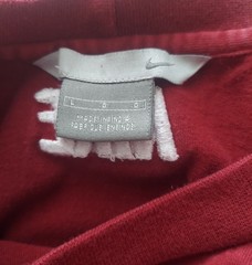Vintage 90s Nike Embroidered Center Swoosh Rare T Shirt Size Large Burgundy Men