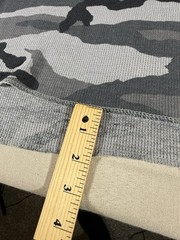 Ecko Untld Shirt Adult XXL Gray Camo Rhino Vinyl Pull Over Long Sleeve Mens