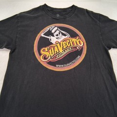 Suavecito Graphic Casual Short Sleeve Crew Neck T Shirt Mens Size Large L Black