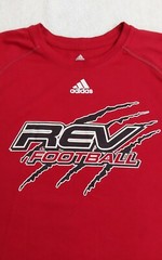 Adidas Climate T Shirt Mens Size Medium Red Short Sleeve Rev Football Polyester