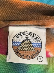 Vintage Mushroom Peace Sign Shirt XL Tie-Dye Single Stitch Psychedelic Pike USA