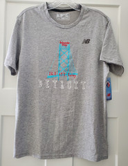 Men’s Detroit Free Press Marathon ~ Athletic Grey ~ Size M