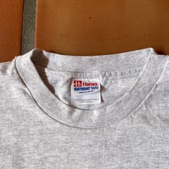 Vintage Hanes Heavyweight 50/50 Men’s M Gray T Shirt Made In USA Ames Iowa 1994