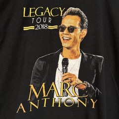 Marc Anthony Shirt Concert Band Tour Latin Hip Hop Jazz Unisex Sz XL Black 2018