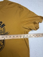 True Religion Men’s Size Large Antique Gold Arch Logo Crew Neck Tee