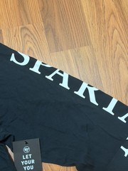 Spartan Race Long Sleeve T Shirt Mens Medium Black Logo Graphic NWT