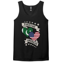 Pakistani American Heart Flags Pakistan America Tank Top