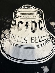 AC DC Back In Black Shirt Hells Bells Size Large