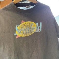 VTG 90s Seinfeld T Shirt Mens XL Black Fade Promo Single Stitch USA Thin Cotton