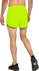 DEMOZU Men’s 3 Inch Neon Running Shorts Bright Workout Gym Large, Yellow