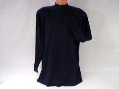 Vintage Nick Price T Shirt L/S Men L Navy Mercerize Cotton Straight Hem Vent A26